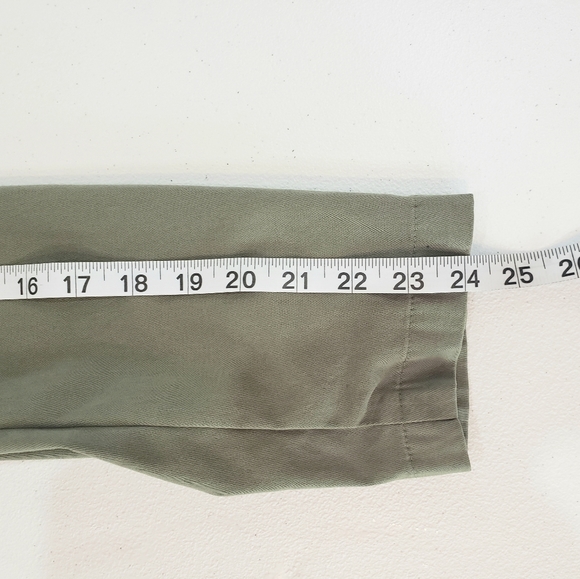 Eddie Bauer Jacket Womens 8 Green Unstructured Blazer Long Sleeve Pockets - Picture 6 of 8